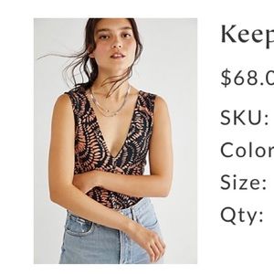 Free People Keep it Sleek Bodysuit